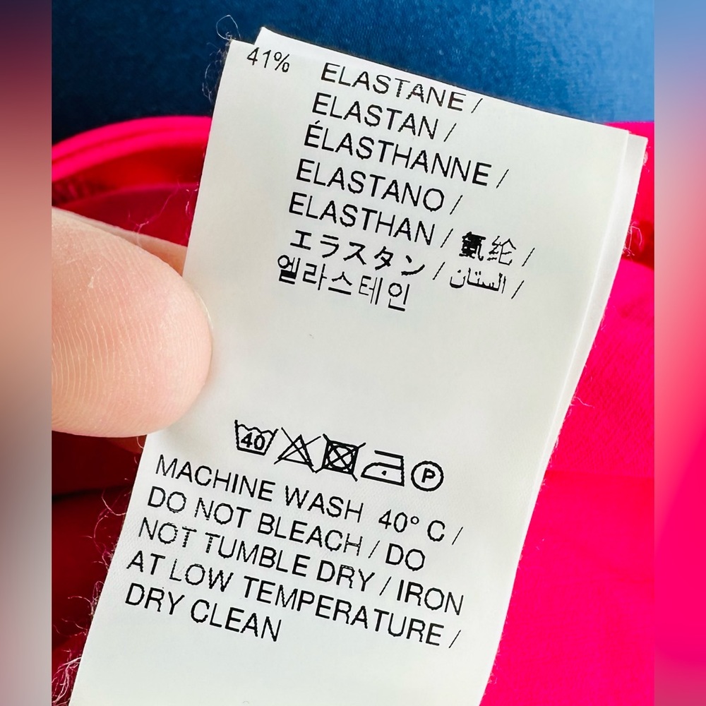 EUC Virgil Abloh OFF-WHITE Pink & Black OFF ACTIVE Short Sleeved Stretch Top - Picture 16 of 17